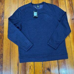 Under Armour Golf Storm Sweater Crewneck Fleece Loose Fit Men's Lg Navy NWT